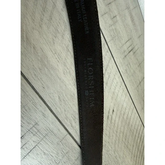 Florsheim mens belt Genuine Italian leather Made In Italy brown Sz 42/105 - Picture 7 of 10